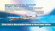 Read Introduction to Aircraft Flight Mechanics: Performance, Static Stability, Dynamic Stability,