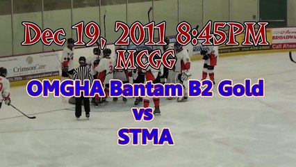 OMGHA Bantam B2 Gold vs STMA Dec 19, 2011
