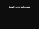 Read Macs All-in-One For Dummies Ebook Free