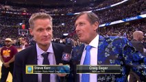 Steve Kerr Sideline Interview  Warriors vs Cavaliers  Game 6  June 16, 2016  2016 NBA Finals