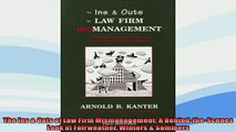 FREE DOWNLOAD  The Ins  Outs of Law Firm Mismanagement A BehindtheScenes Look at Fairweather Winters  DOWNLOAD ONLINE