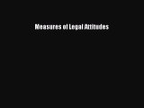 Read Measures of Legal Attitudes Ebook Free