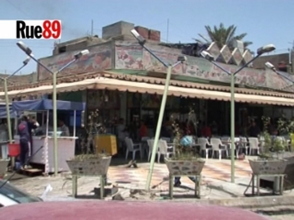 carrefour dans un quartier de Bagdad