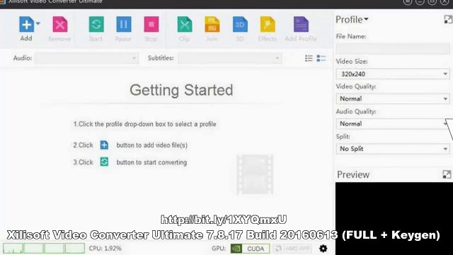 Xilisoft Video Converter Ultimate 7.8.17 Build 20160613 (FULL + Keygen)