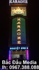 Quảng cáo Lào Cai -Thi công biển karaoke Nguyệt Anh tại Lào Cai