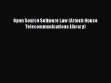 Download Book Open Source Software Law (Artech House Telecommunications Library) PDF Online