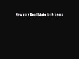 Read Book New York Real Estate for Brokers ebook textbooks