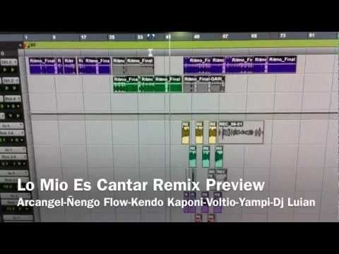 Ñengo Flow & Arcangel En El Estudio Haciendo Lo Mio Es Cantar