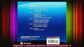DOWNLOAD FREE Ebooks  Algebra 1 Student Edition MERRILL ALGEBRA 1 Full EBook