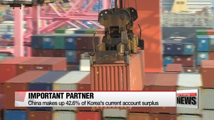 Korea's current account surplus with China dips 19.5% in 2015