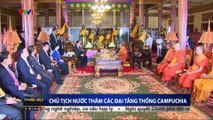 Chủ tịch nước Trần Đại Quang thăm các đại tăng thống Campuchia