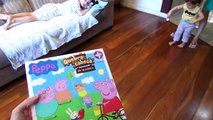 Peppa Pig Brincando Com 4 Quebra Cabeça Brinquedos da Peppa Pig Toys Juguetes