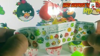 6 Surprise eggs Kinder Surprise Angry Birds Dora the Explorer Peppa Pig Mickey Mouse clubhouse