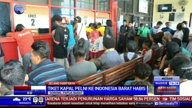 Tiket Mudik Kapal Pelni ke Indonesia Barat Sudah Habis
