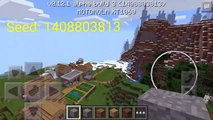 Minecraft PE 0.12.1 Seed vila em bioma de neve!!