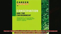 Popular book  Career Opportunities in Conservation and the Environment Career Opportunities