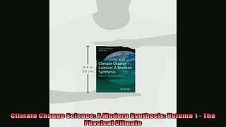 Popular book  Climate Change Science A Modern Synthesis Volume 1  The Physical Climate