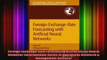 READ book  ForeignExchangeRate Forecasting with Artificial Neural Networks International Series in Full EBook