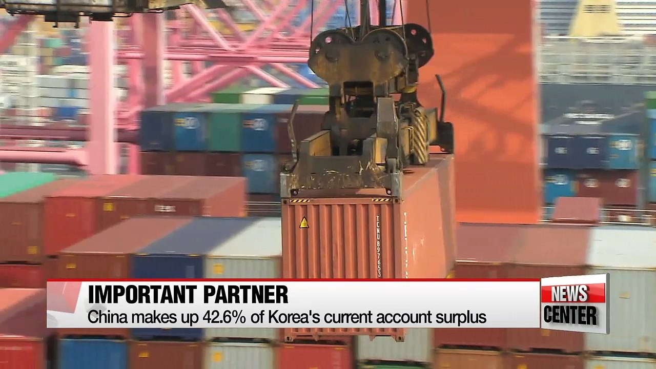 Korea's current account surplus with China dips 19.5% in 2015