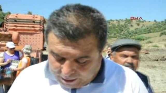 Söke'de Taş Ocağı İstemeyen Burunköy Sakinleri Eylem Yaptı