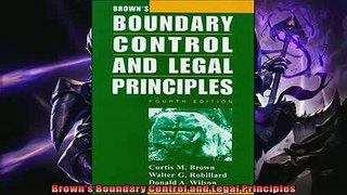Enjoyed read  Browns Boundary Control and Legal Principles