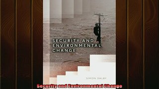 Popular book  Security and Environmental Change