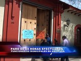 Paro de 24 Horas Efectuaron Funcionarios Municipales en Melipilla
