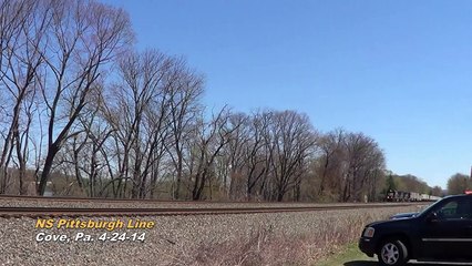 Patched Southern Pacific - UP 6262. Cove, Pa. 4-24-14