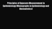 [PDF] Principles of Exposure Measurement in Epidemiology (Monographs in Epidemiology and Biostatistics)