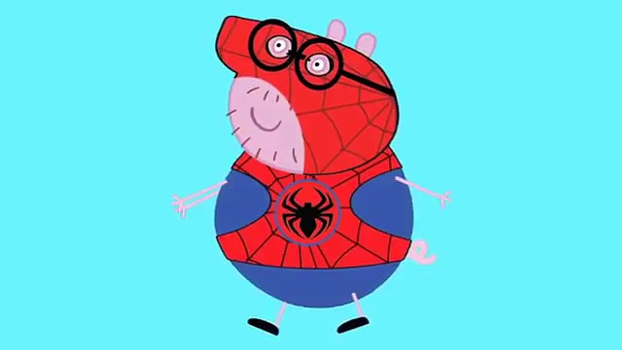 PEPPA PIG FAMILY   Spider Pig 5 KINDER SURPRISE EGGS   #Animation For Kids & Toddlers