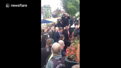 David Cameron and Jeremy Corbyn attend Jo Cox's tribute