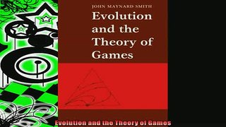 READ book  Evolution and the Theory of Games  FREE BOOOK ONLINE