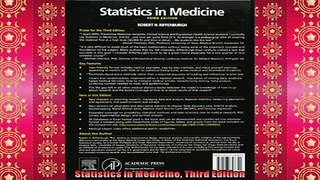 FREE DOWNLOAD  Statistics in Medicine Third Edition  DOWNLOAD ONLINE