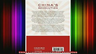 READ book  Chinas Telecommunications Revolution Full Free