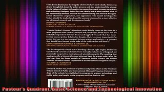 READ FREE FULL EBOOK DOWNLOAD  Pasteurs Quadrant Basic Science and Technological Innovation Full Ebook Online Free