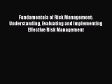 Read Fundamentals of Risk Management: Understanding Evaluating and Implementing Effective Risk