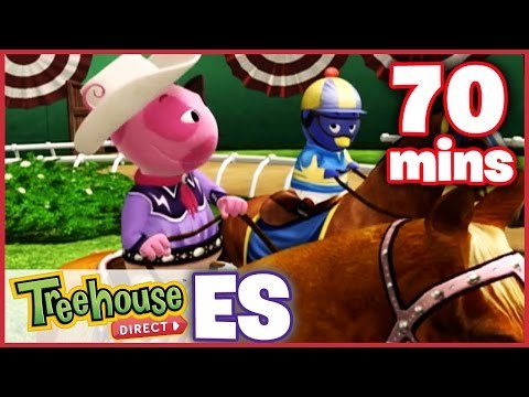 Los Backyardigans Dibujos Animados - Montar a Caballo del Deporte Para Niños- Compilación De 70 Mins