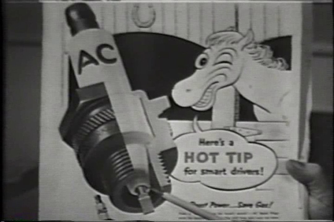 1954 AC SPARK PLUGS COMMERCIAL - Frank Albertson