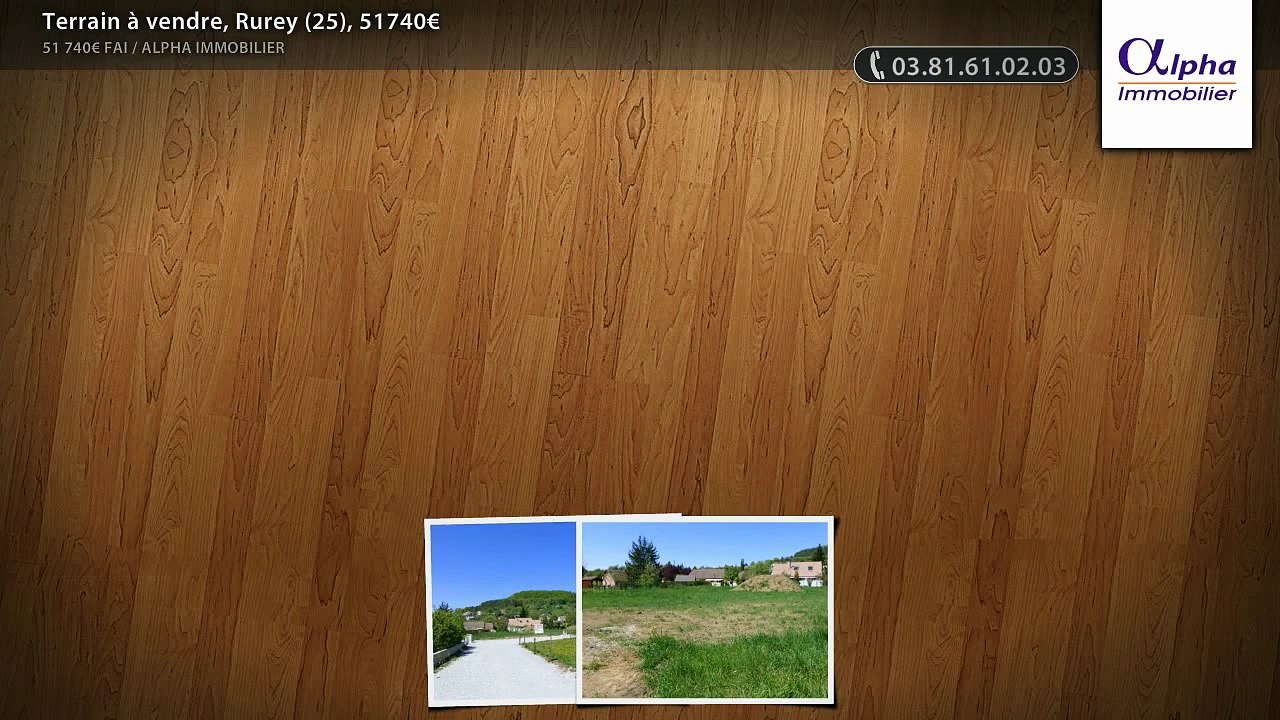 Terrain à vendre, Rurey (25), 51740€