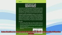 FREE DOWNLOAD  Introduction to Molecular Biophysics Pure and Applied Physics CRC  BOOK ONLINE