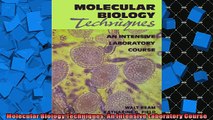 FREE PDF  Molecular Biology Techniques An Intensive Laboratory Course  DOWNLOAD ONLINE