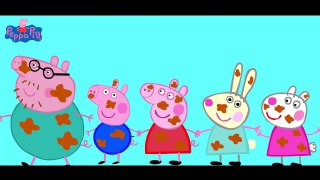 Peppa pig muddy puddles  George Crying  Finger Family new episode  Parody