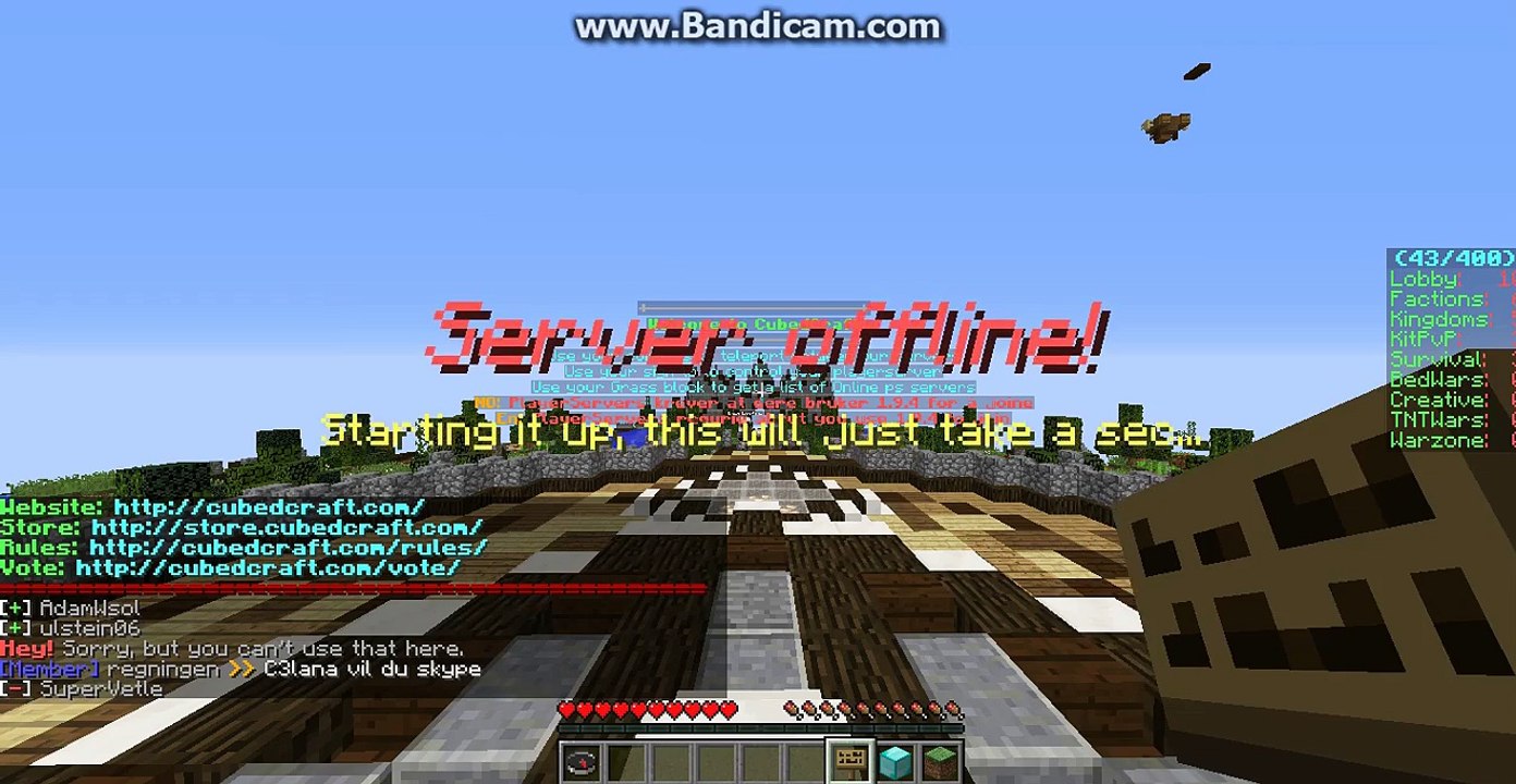 hvordan sette opp din egen minecraft server gratis[][]Del1