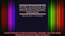 READ book  Seven Schools of Macroeconomic Thought The Arne Ryde Memorial Lectures Ryde Lectures Full EBook