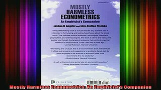DOWNLOAD FREE Ebooks  Mostly Harmless Econometrics An Empiricists Companion Full EBook