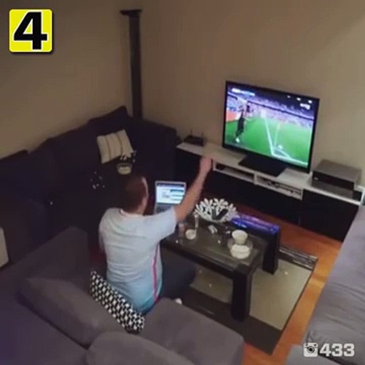 un supporter explose sa télé pendant l'Euro 2016