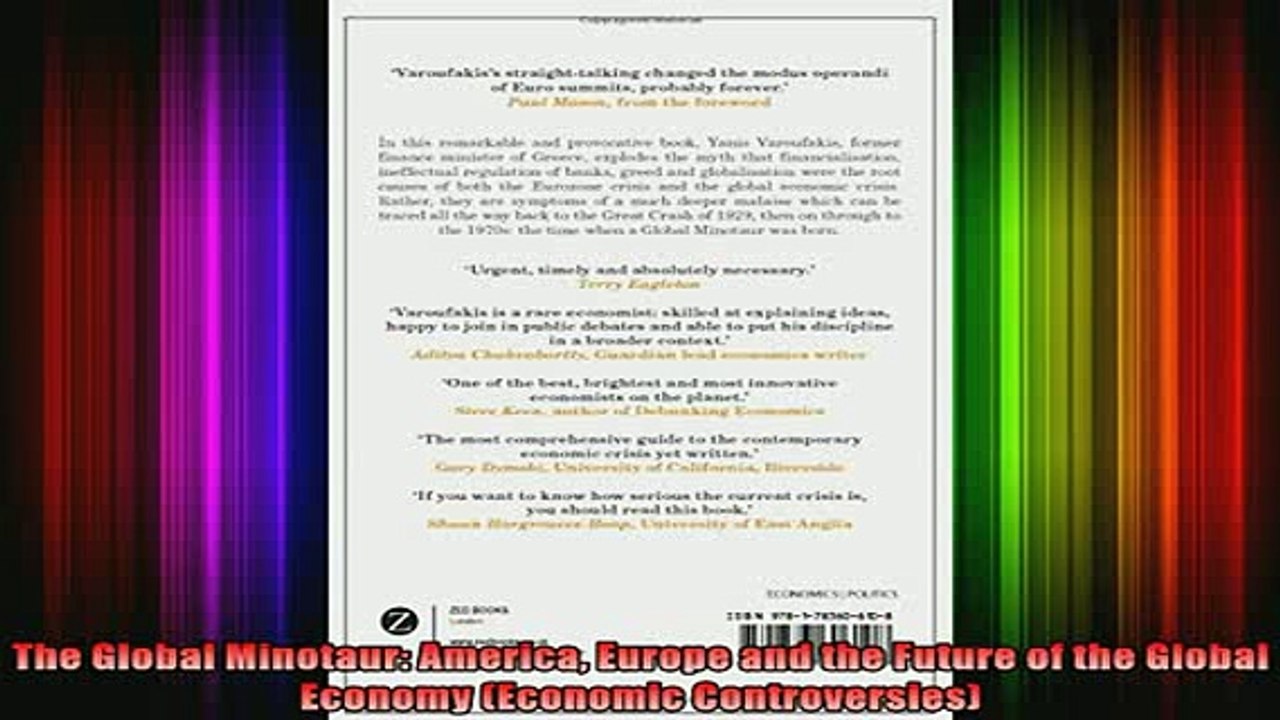 READ book  The Global Minotaur America Europe and the Future of the Global Economy Economic Full EBook
