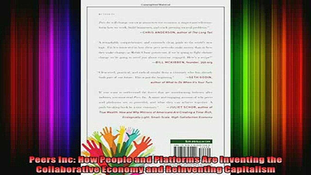 READ book  Peers Inc How People and Platforms Are Inventing the Collaborative Economy and Full EBook