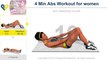 Ab workout for women - 4 Mins Abs Workouts