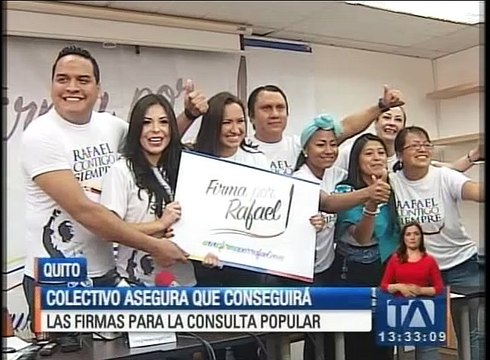 Colectivo Rafael contigo siempre inicia la recolección de firmas